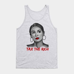 Tax The Rich - Alexandria Ocasio-Cortez Tank Top